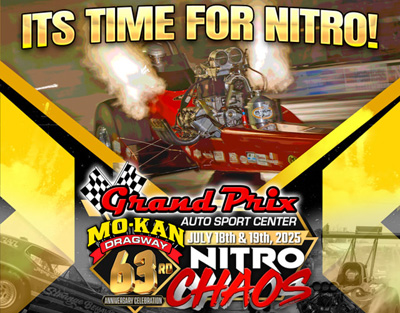 Mo-Kan Dragway 63rd anniversary celebration Nitro Chaos